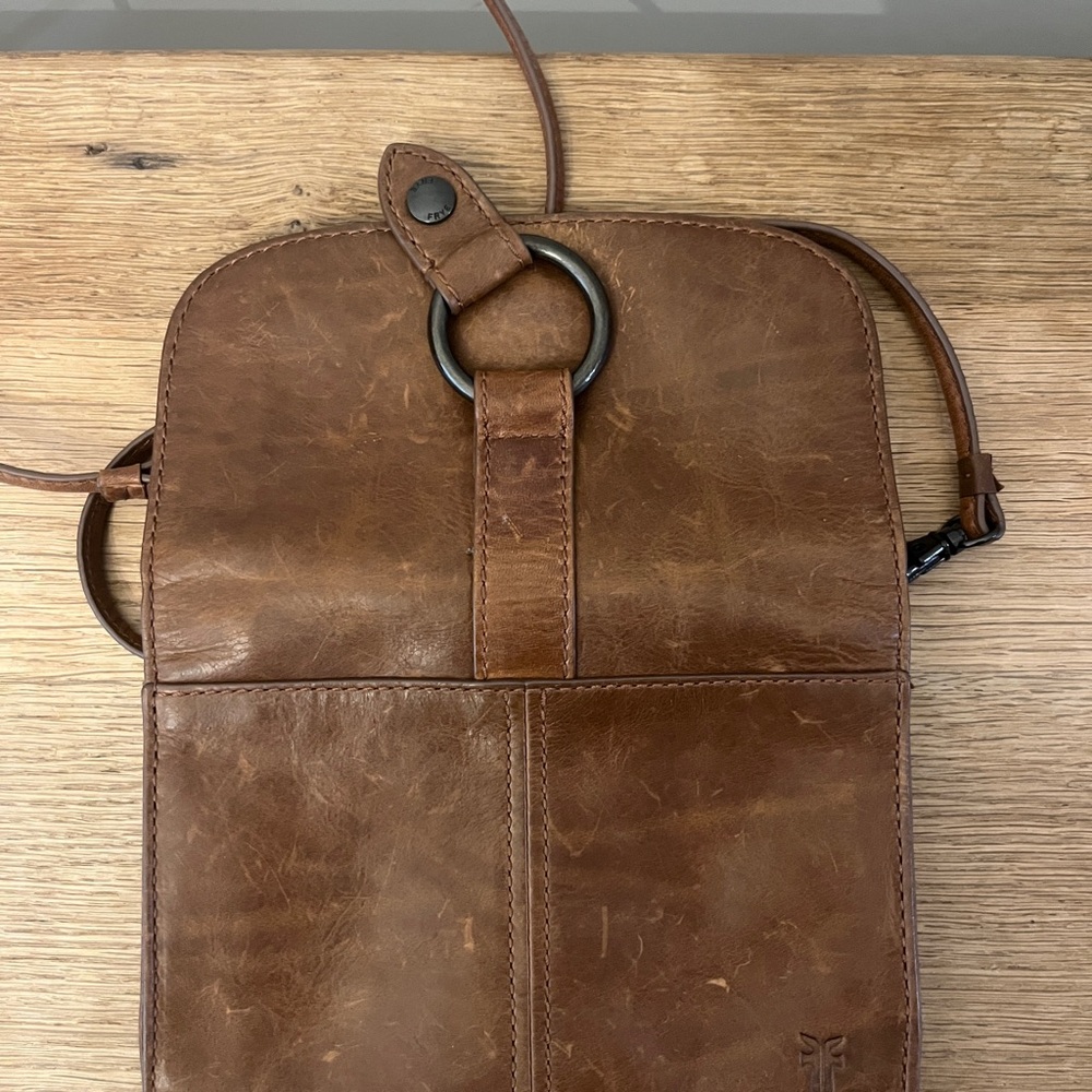 Frye Brown Leather Crossbody Bag - Picture 2 of 3